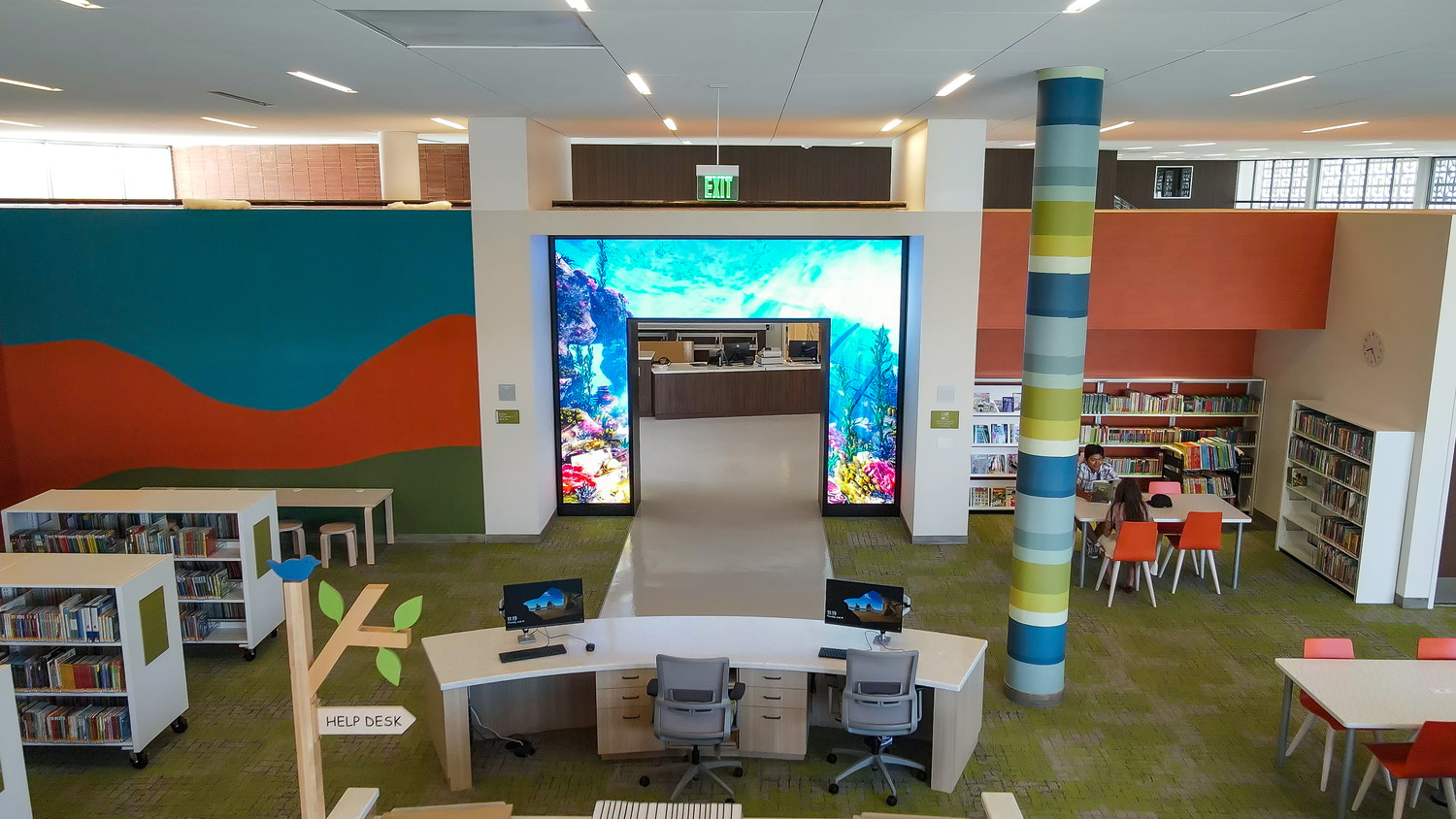 Electrosonic builds LED portal for Whittier Public Library